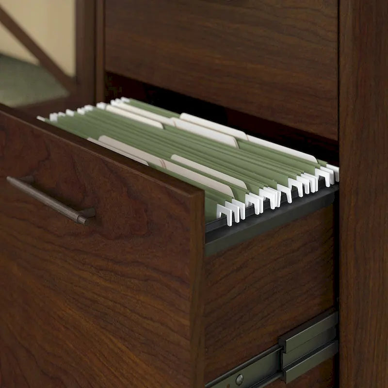 Bureau d'angle (avec caisson à roulettes)