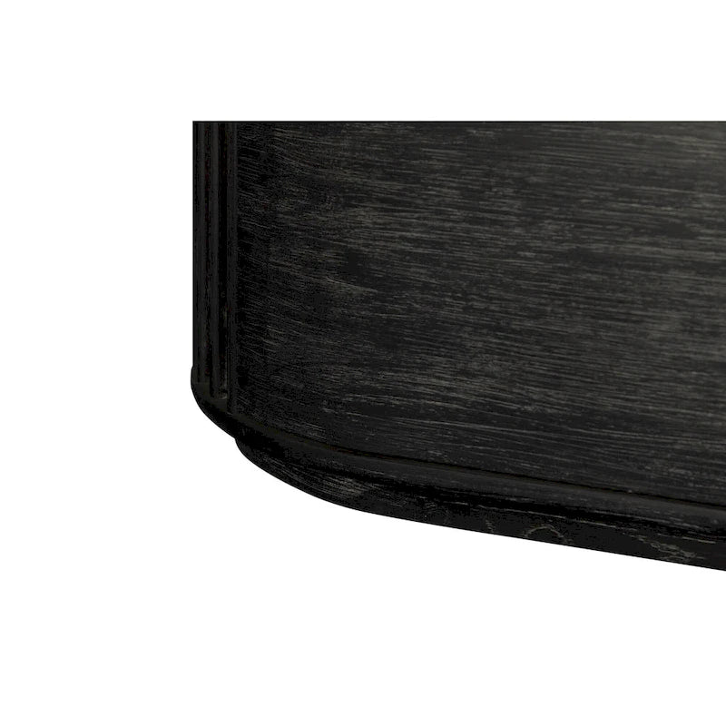 Commode moderne en bois d'acacia noir