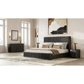 Commode moderne en bois d'acacia noir