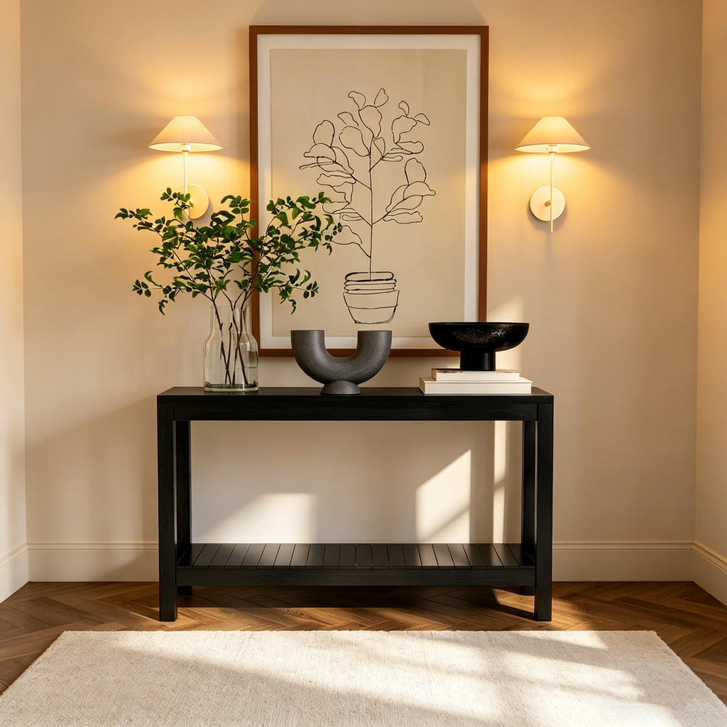 Console en bois massif