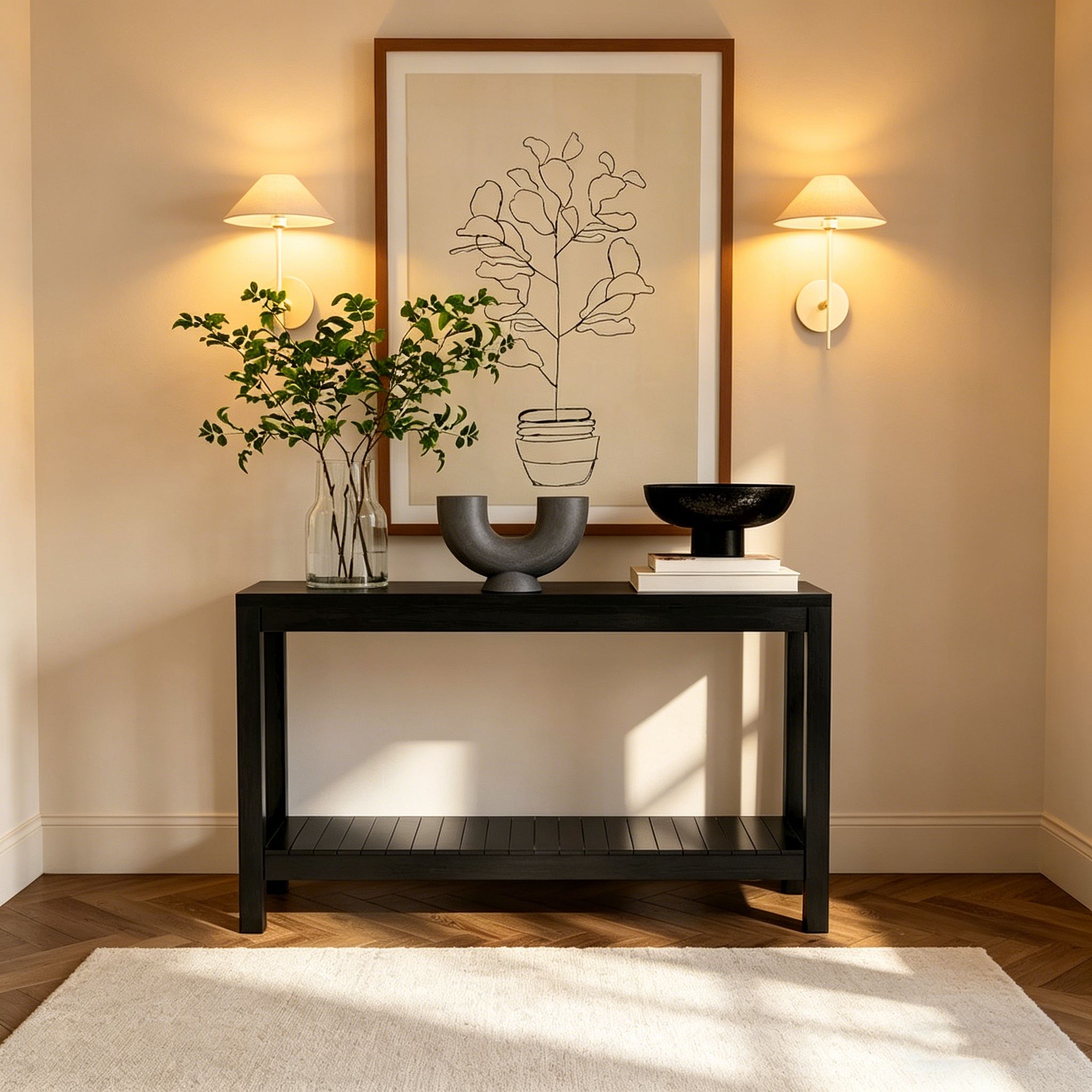 Console en bois massif