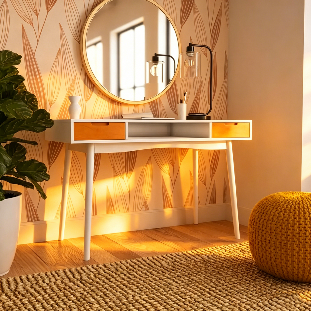 Bureau en bois de frêne