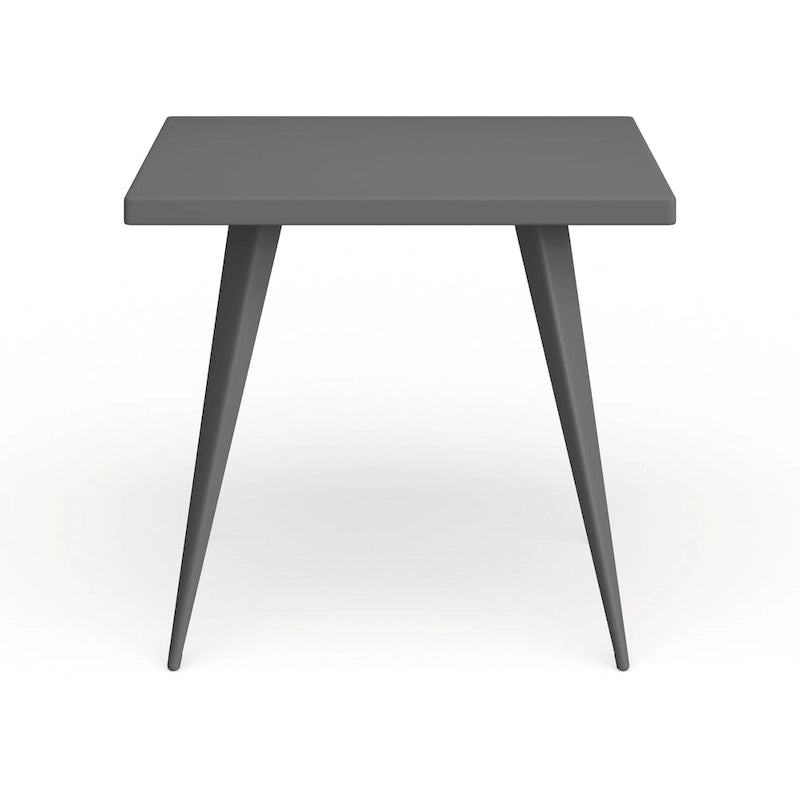 Table de salle à manger carrée en métal de style industriel - Aucune disponible