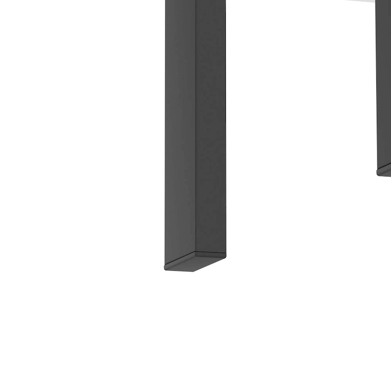 Table basse d'appoint carrée en verre trempé (Lot de 2) - 17,72 x 17,72 x 20,50