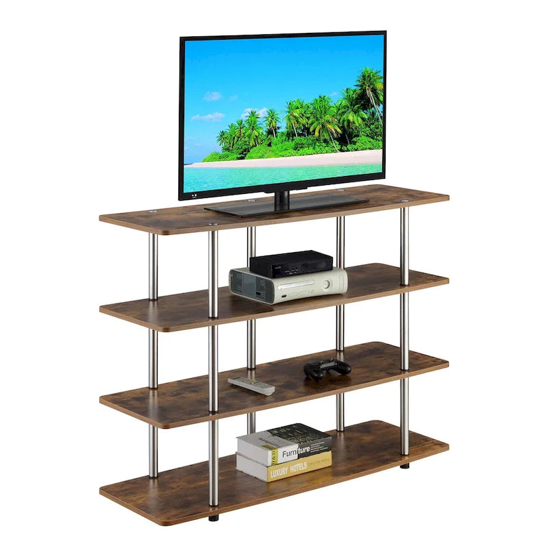 Meuble TV haut à quatre niveaux de 55 pouces