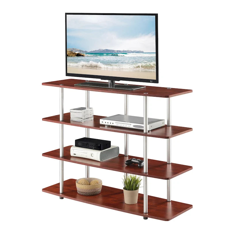 Meuble TV haut à quatre niveaux de 55 pouces