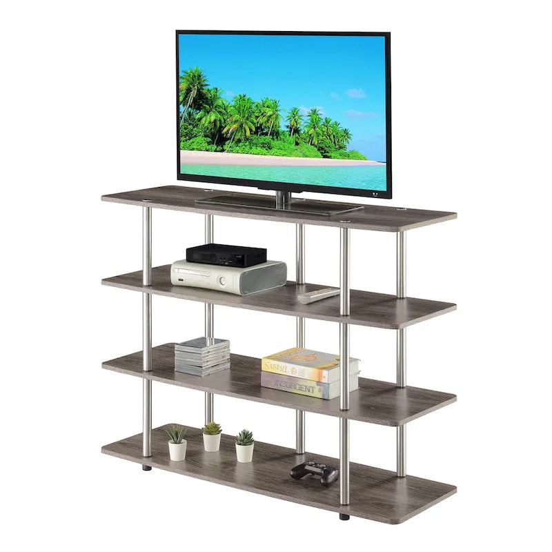 Meuble TV haut à quatre niveaux de 55 pouces