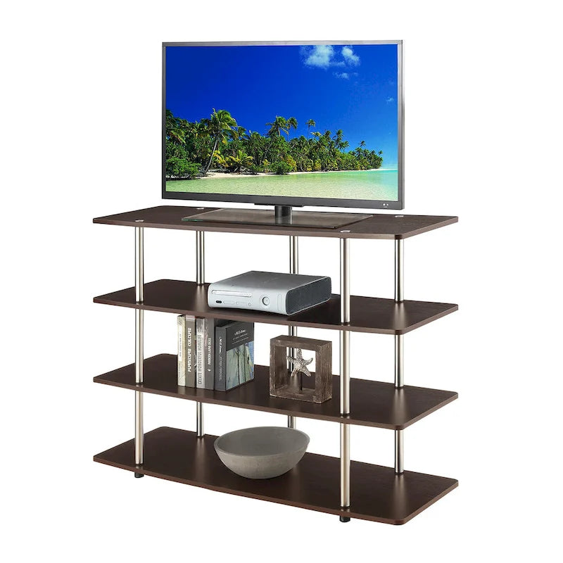 Meuble TV haut à quatre niveaux de 55 pouces