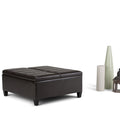 Pouf de table carré de style moderne de 36 pouces de large