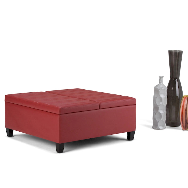 Pouf de table carré de style moderne de 36 pouces de large