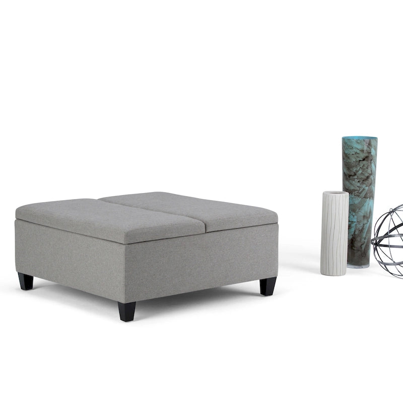 Pouf de table carré de style moderne de 36 pouces de large