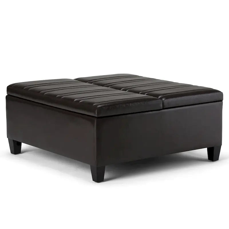 Pouf de table carré de style moderne de 36 pouces de large