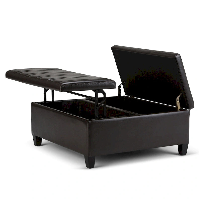 Pouf de table carré de style moderne de 36 pouces de large