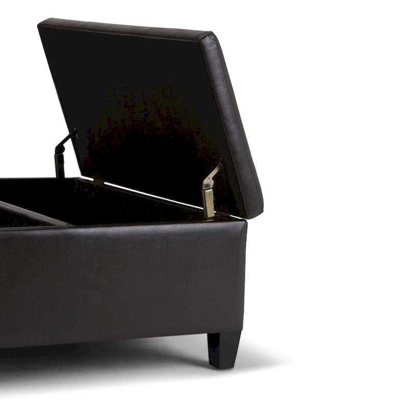 Pouf de table carré de style moderne de 36 pouces de large