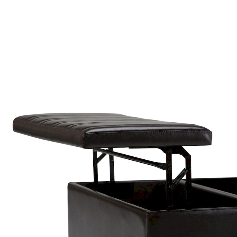 Pouf de table carré de style moderne de 36 pouces de large
