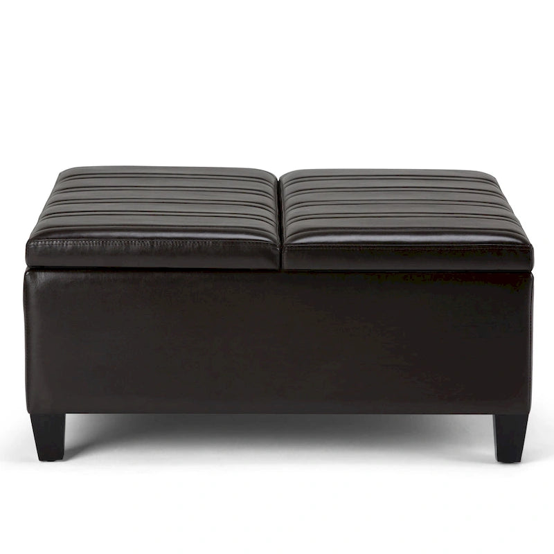 Pouf de table carré de style moderne de 36 pouces de large