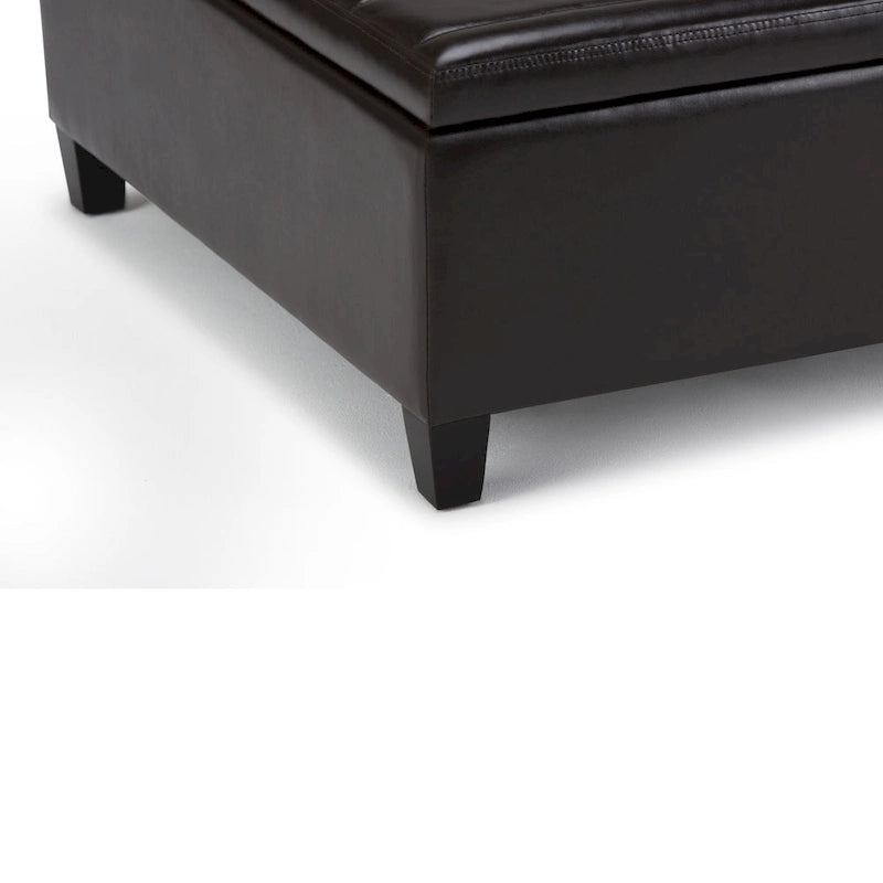 Pouf de table carré de style moderne de 36 pouces de large