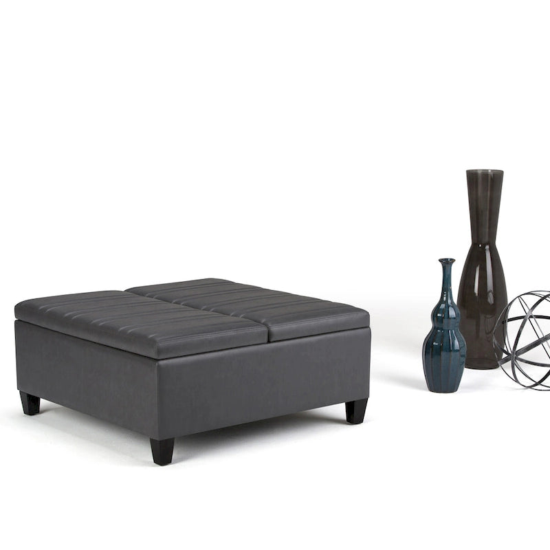 Pouf de table carré de style moderne de 36 pouces de large