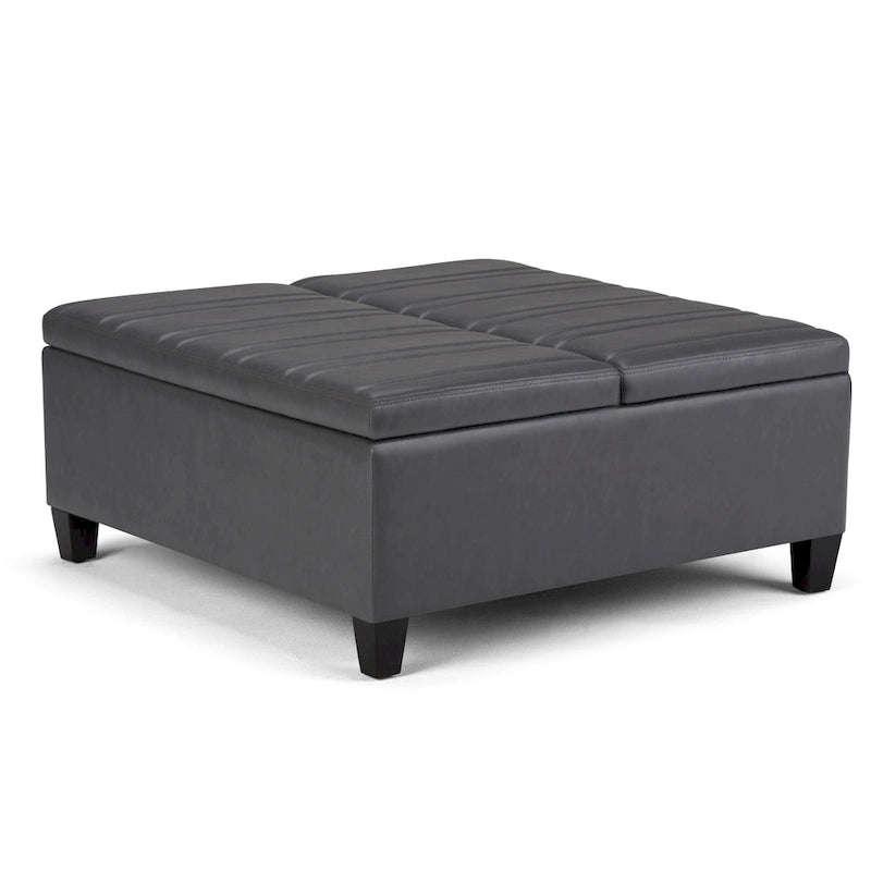 Pouf de table carré de style moderne de 36 pouces de large