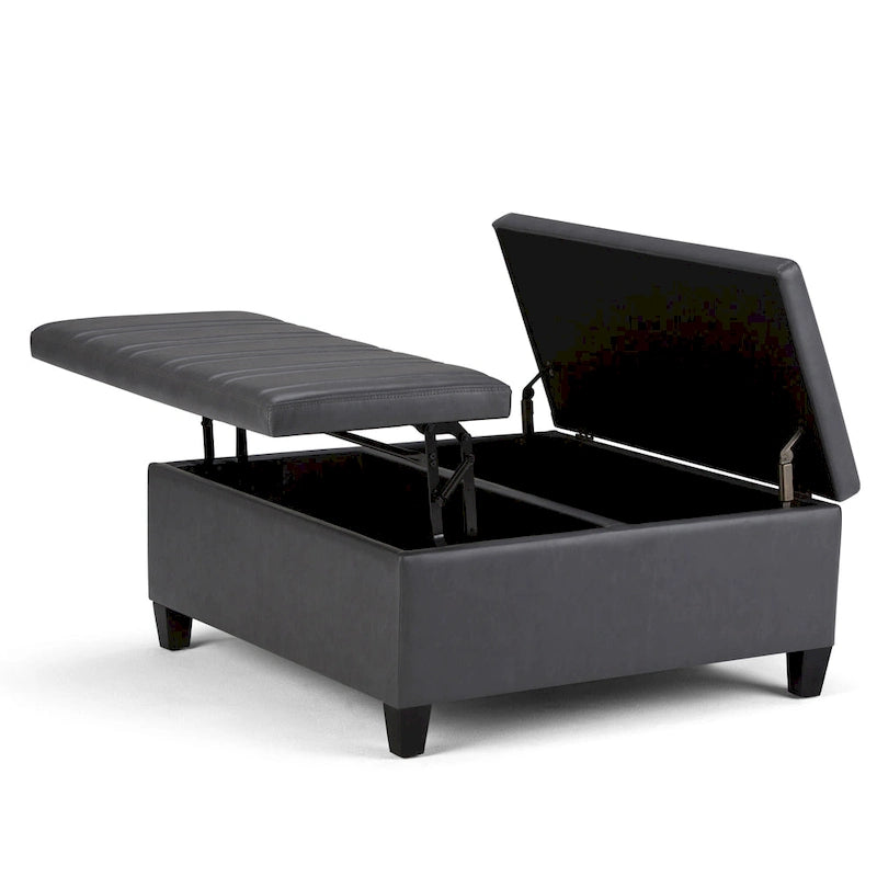 Pouf de table carré de style moderne de 36 pouces de large