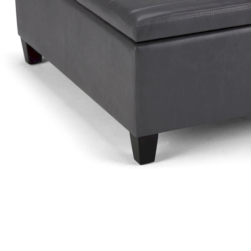 Pouf de table carré de style moderne de 36 pouces de large
