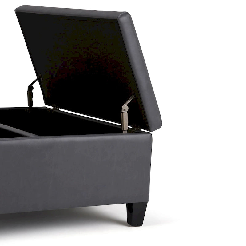 Pouf de table carré de style moderne de 36 pouces de large