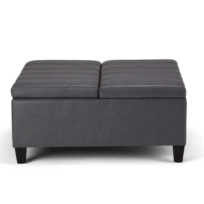 Pouf de table carré de style moderne de 36 pouces de large