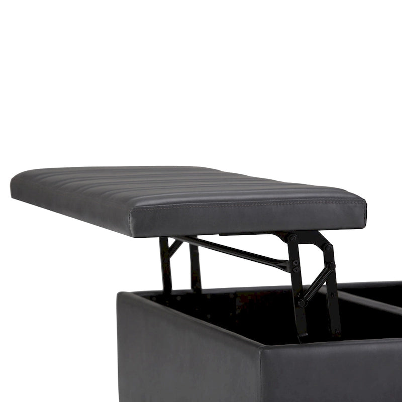 Pouf de table carré de style moderne de 36 pouces de large