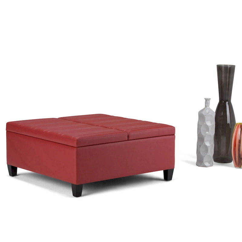 Pouf de table carré de style moderne de 36 pouces de large