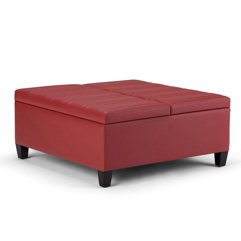 Pouf de table carré de style moderne de 36 pouces de large