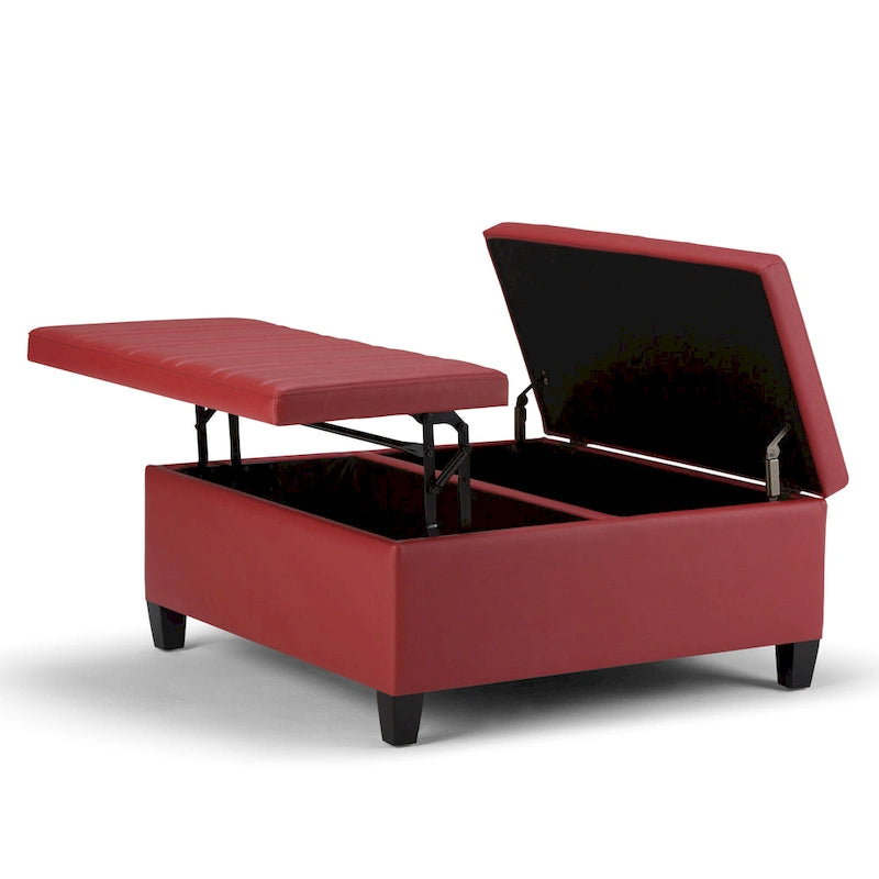 Pouf de table carré de style moderne de 36 pouces de large