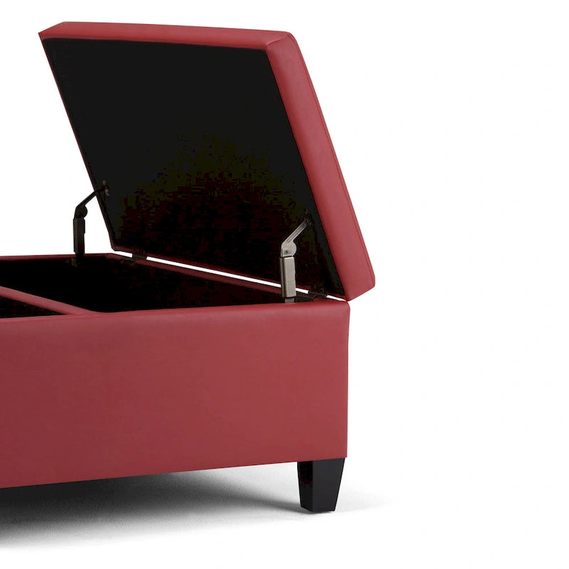 Pouf de table carré de style moderne de 36 pouces de large