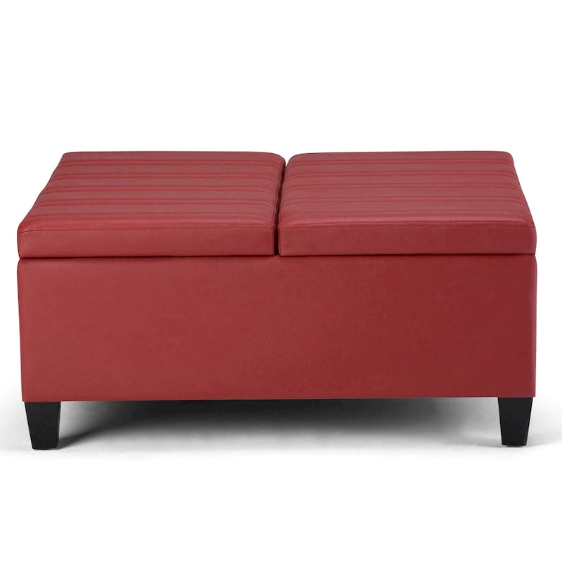 Pouf de table carré de style moderne de 36 pouces de large