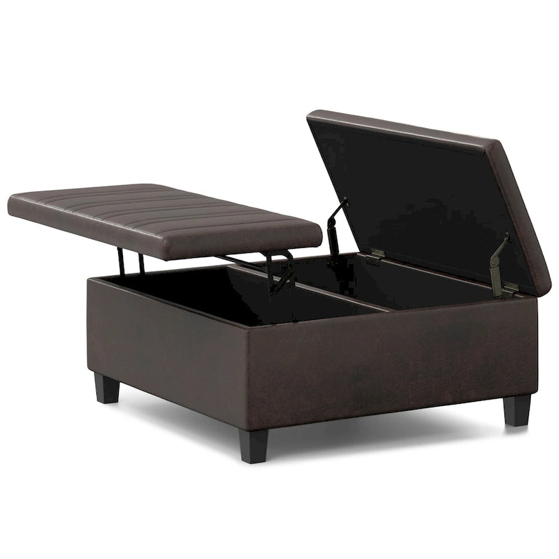 Pouf de table carré de style moderne de 36 pouces de large