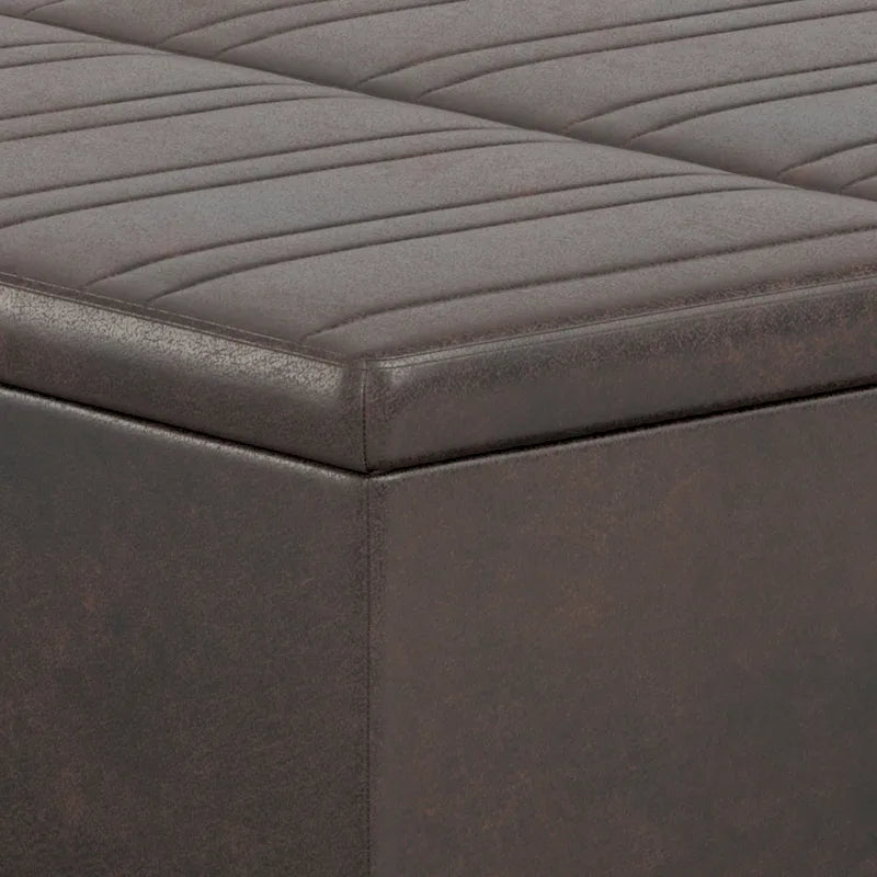 Pouf de table carré de style moderne de 36 pouces de large