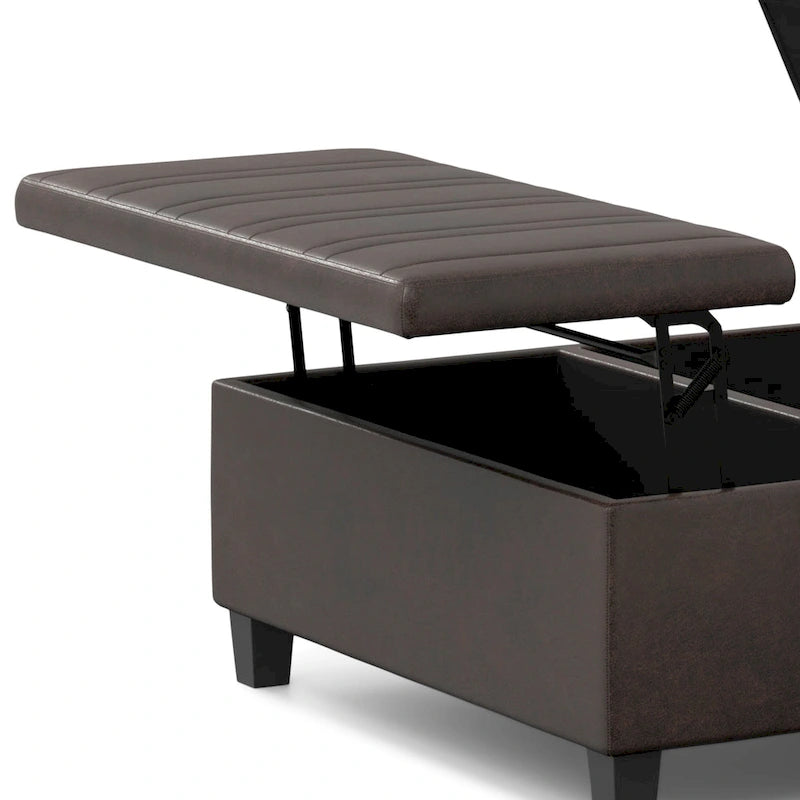 Pouf de table carré de style moderne de 36 pouces de large