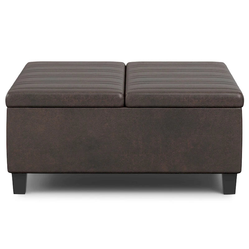 Pouf de table carré de style moderne de 36 pouces de large