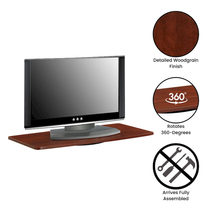 Rehausseur TV rotatif monocouche, compatible avec les téléviseurs jusqu'à 37 pouces.
