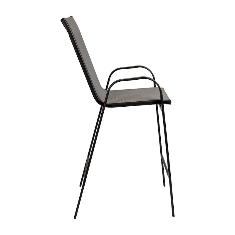 Lot de 4 tabourets de bar d'extérieur avec matériau Flex Comfort - Tabouret de terrasse