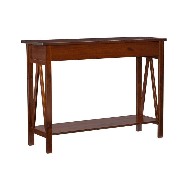 Console d'entrée antique couleur tabac