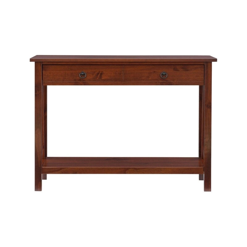 Console d'entrée antique couleur tabac