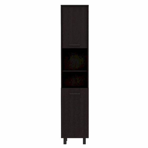 Meuble de rangement haut, noir et élégant