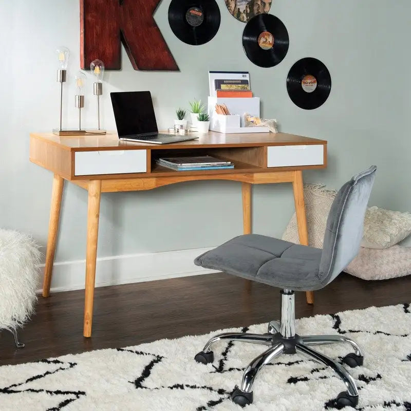 Bureau en bois de frêne
