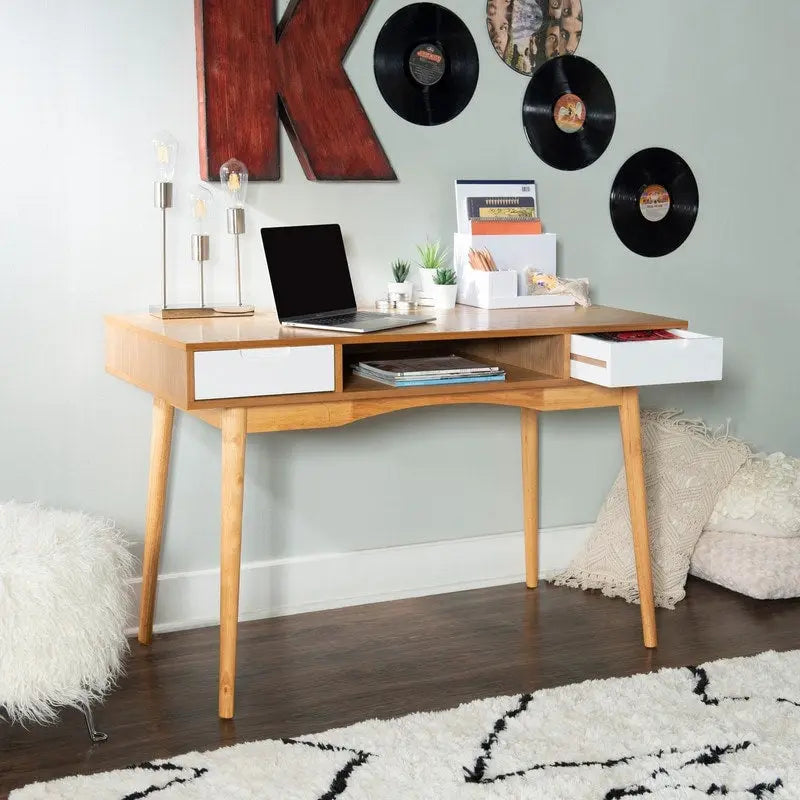 Bureau en bois de frêne