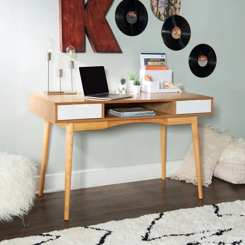 Bureau en bois de frêne