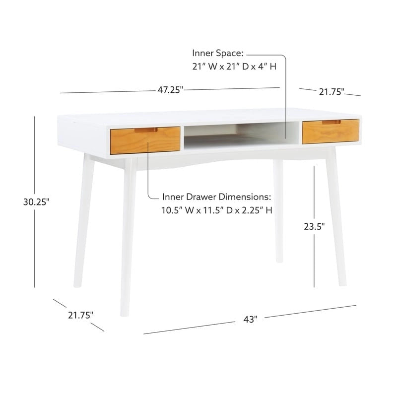 Bureau en bois de frêne