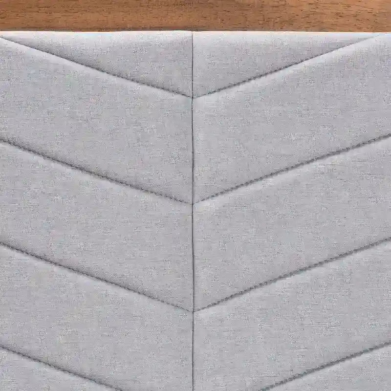Tête de lit simple en tissu et bois massif, style minimaliste moderne (gris)