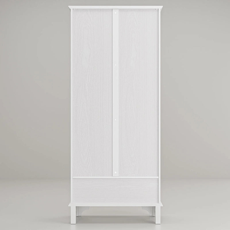 Vitrine/armoire de salle de bain en bois finition chêne - 180,1 x 80 cm (Hxl)