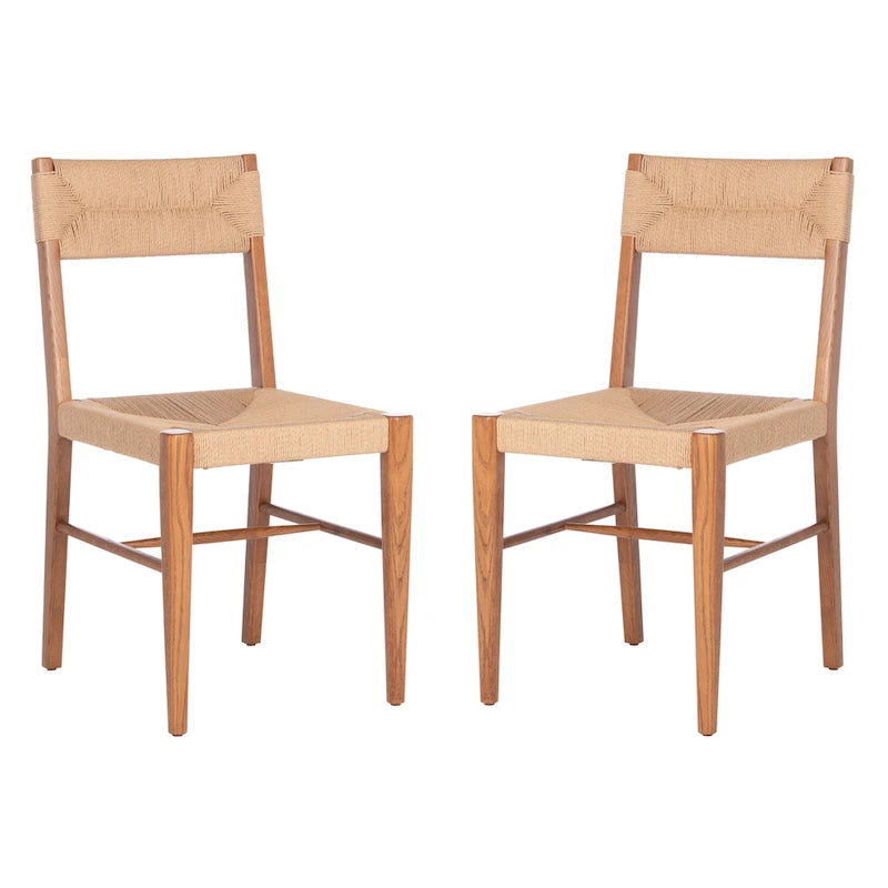 Chaises de salle à manger en rotin (lot de deux) - 41,4 cm de large x 54,1 cm de long x 86,4 cm de haut - 40,6 cm de large x 53,3 cm de profondeur x 86,4 cm de haut