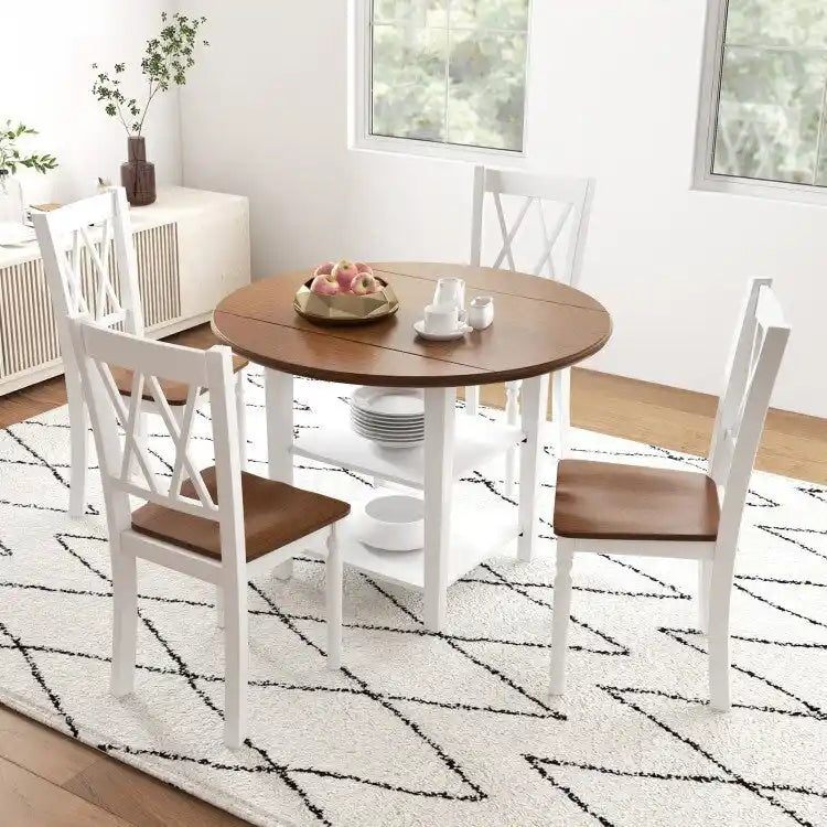 Chaises de cuisine rustiques en bois avec assise en hévéa - 18 x 19 x 38